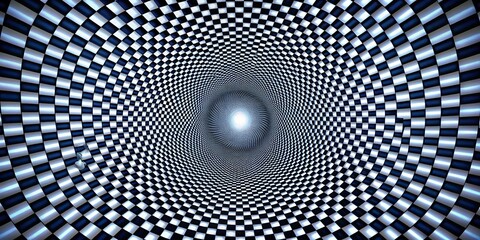 Mind-bending optical illusion background with extreme close-up perspective