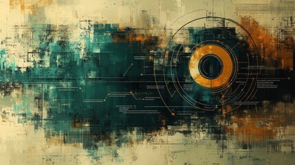 Elegant illustration featuring Circular Economy Business Model Canvas concept