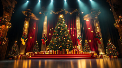 Festive stage display