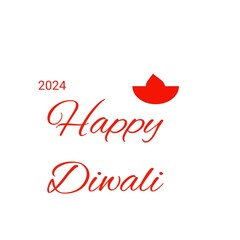 Diwali festival of light. Happy diwali card with white background. 