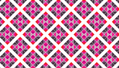 Fototapeta premium Seamless geometric pattern combination of colorful shapes. Perfect for printing, design backgrounds, wallpaper and tiles, gift wrapping