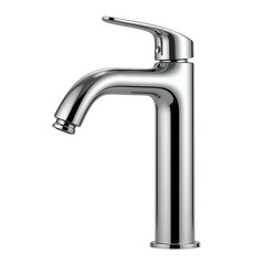 Modern Chrome Faucet with Sleek Design and Smooth Finish.