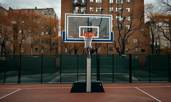 Basketball court in the Bronx.