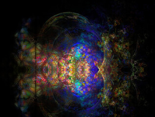 Imaginatory fractal abstract background Image