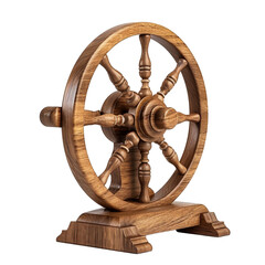 Wooden Ship Steering Wheel