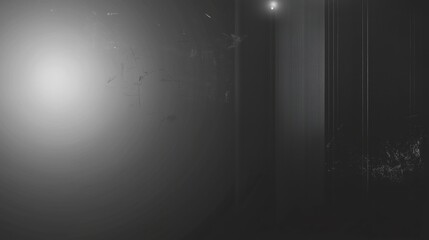 Grainy black and white background with vintage film texture, featuring dust, scratch effects, and subtle light leaks. The glowing elements add a retro, grunge feel, making it ideal for dark-themed des