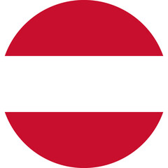Austria Flag Round Icon