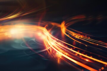 Fototapeta premium A close-up shot of blurry lights