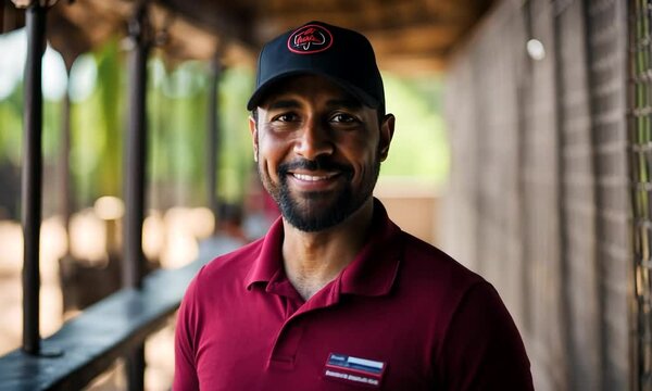 Portrait of a zoo worker.