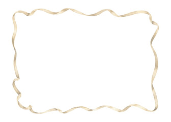A delicate watercolor design of a ribbon wreath. The graceful, vintage style and blank copyspace make it suitable for wedding invitations, greeting cards, or holiday themed decorative frame borders