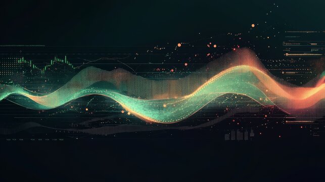 Professional stock illustration on MACD with elegant design elements