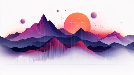 Professional Prospect Theory illustration in sleek colors for commercial use