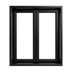 Stylish Black Double Window Design with Elegant Frame Aesthetic