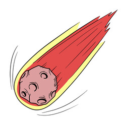 隕石のイラスト
