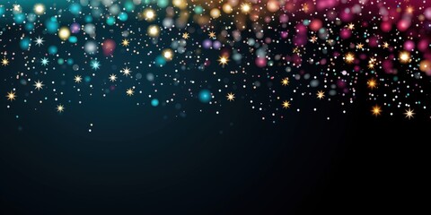 Colorful Glittering Lights Background Design