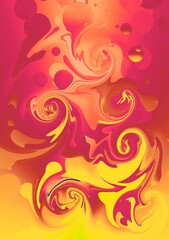 abstract background with flowers