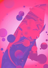 background with flower  and bubble 