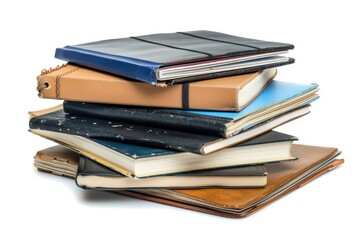 A collection of books stacked on top of each other