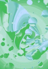 green background