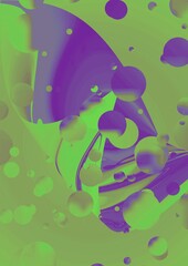 Swirl 3D poster background 