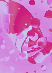 pink rose petals and water drops