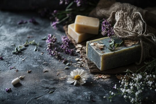 A single bar of soap sitting on a table