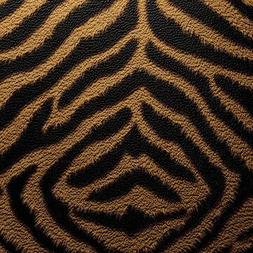 Close-up of a tiger's fur pattern, showcasing bold black stripes on a rich orange background.