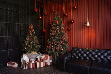 christmas tree and gifts