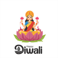 Happy Diwali celebration background. front view of banner design decorated with illuminated oil lamps on patterned red background. vector illustration