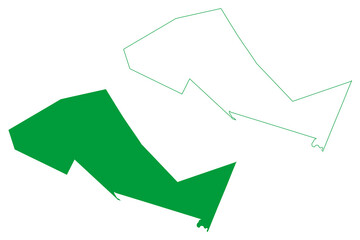 Olho dAgua das Flores municipality (Alagoas state, Municipalities of Brazil, Federative Republic of Brazil) map vector illustration, scribble sketch Olho d'Agua das Flores map