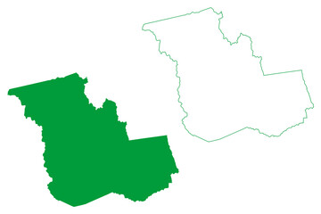 Obraz premium Oliveira dos Brejinhos municipality (Bahia state, Municipalities of Brazil, Federative Republic of Brazil) map vector illustration, scribble sketch Oliveira dos Brejinhos map