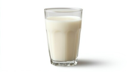 A refreshing glass of milk, perfect for a healthy diet or as an addition to breakfast, with a smooth and creamy texture.