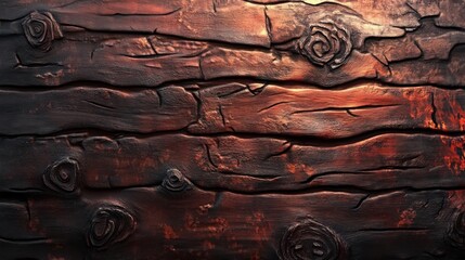 Close-up of weathered wood texture with rust and red stains, hinting at the passage of time.