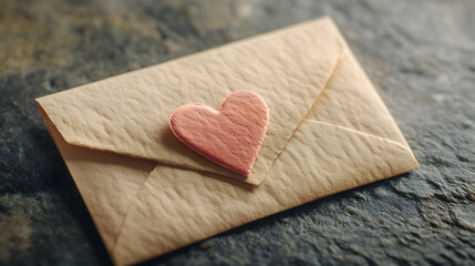 Vintage Love Letter with Heart Seal