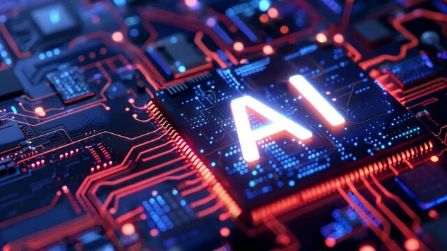 Artificial intelligence in a computing system, innovation in AI machine learning, tech and electronics
