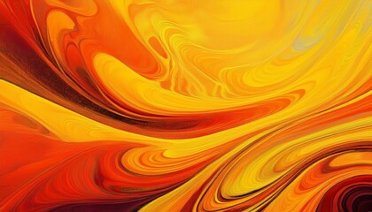 vibrant acid psychedelic background in yellow and orange, featuring a grainy and noisy abstract texture, ideal for striking banner and backdrop designs