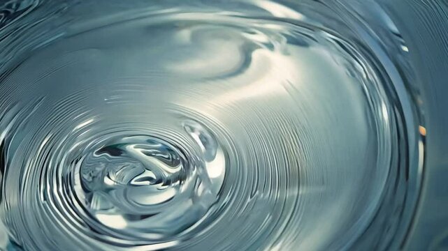 Clear water ripple in soft light creating gentle wave patterns. Calm water concept