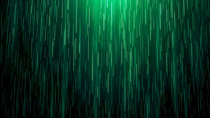 Digital Rain, Abstract Green Background