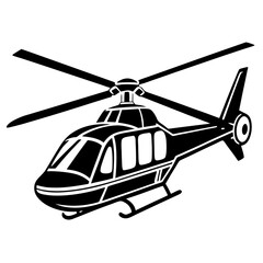 helicopter isolated on white