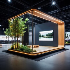 Modern Sustainable Technology Exhibit Design