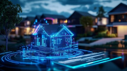 Digital House Design in Urban Neighborhood Setting