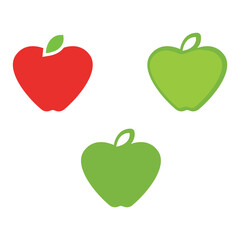 Apple vector illustration design icon logo template