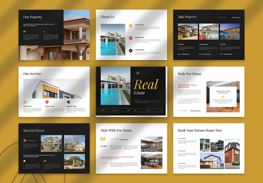 Real Estate Brochure Landscape Template