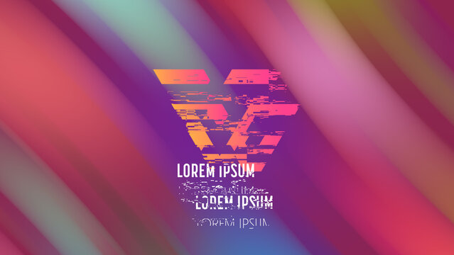Gradient Background Lines Faded Glitch Logo Reveal 387 1:1 16:9 9:16