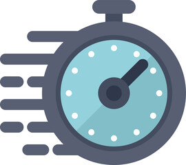 Stopwatch is running illustrating the concept of time passing