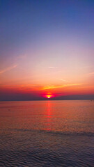 Obraz premium sunset over the sea