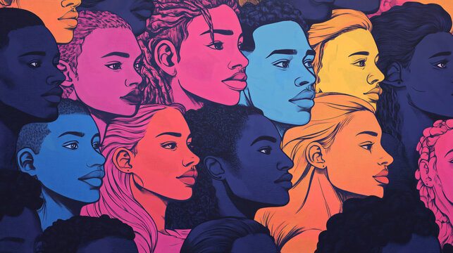 A visual representation of the intersectionality of class and race in social issues.