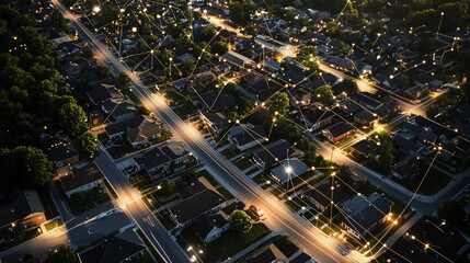 Fototapeta premium A visual representation of the digital divide affecting rural communities.