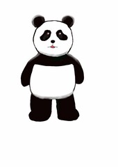 二本足で立つパンダ
