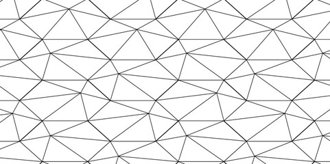 Abstract of simple gray line triangle pattern geometric background. Seamless geometric polygonal repeatable pattern swatch background, Trendy design vector background for web backdrop orpaper print.